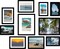 10pc Black Collage Picture Frames, Multi-Size Wall & Table Set